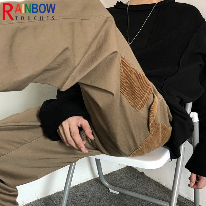 Rainbowtouches 2022 New Men's Cargo Pants Fashion Leisure Sports Wide Leg Style