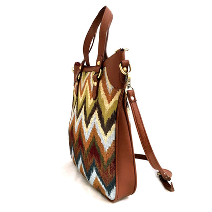 Jungle Chevron 15" Hobo Shoulder Bag