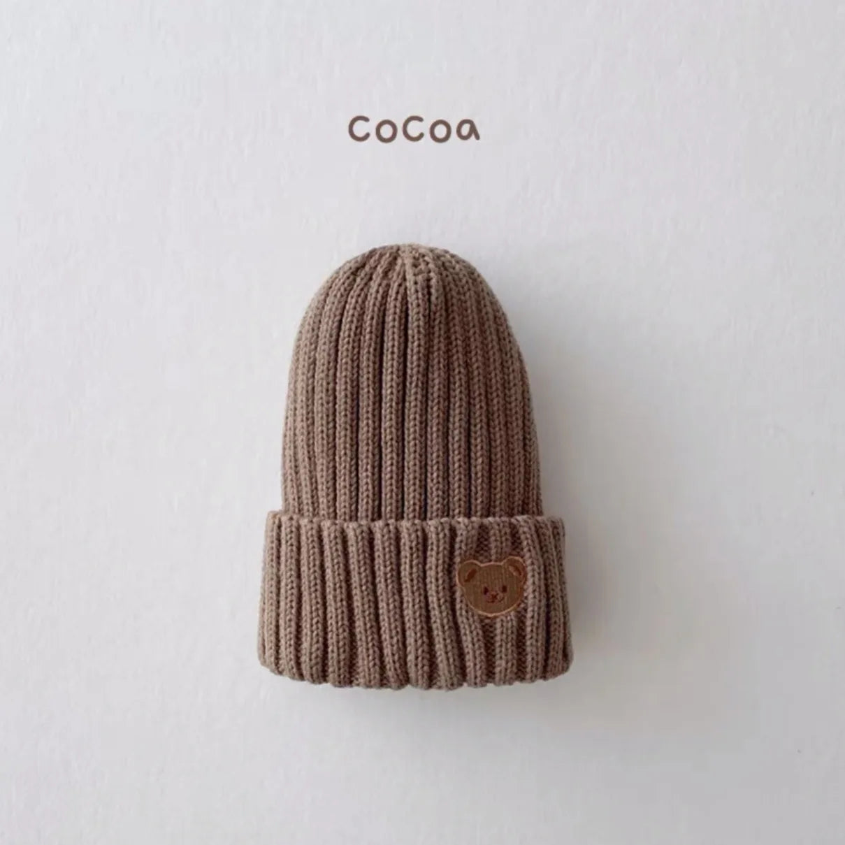 Embroidery Kids Girls Boys Beanies Caps Warm Soft Casual Autumn Winter Solid