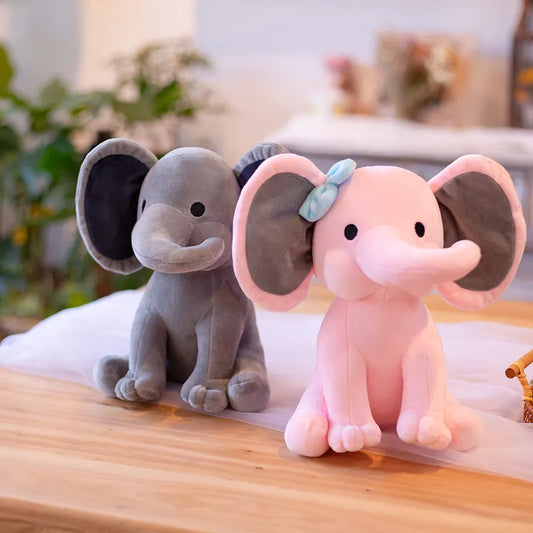 Elephant Plush Toys Kawaii Toy Stuffed Animal Doll for Boys White Elephant Toys