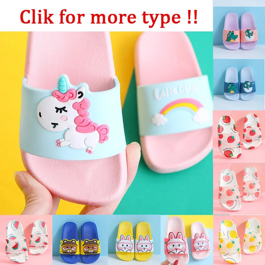 Cute Slippers Unicorn Slippers Boy Girls Shoes Rainbow Toddler Shoes