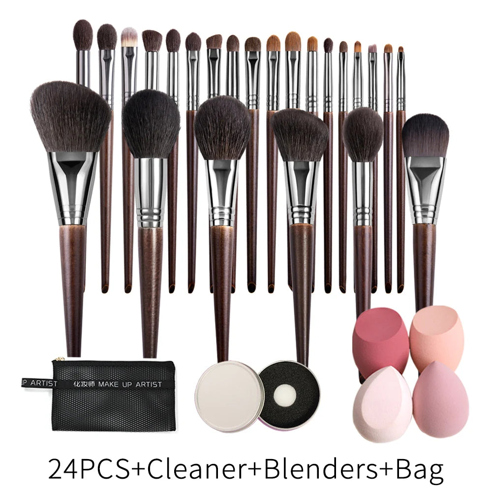 OVW Natural Makeup Brushes Set Eyeshadow Make Up Brush Kit for Makeup