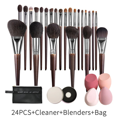 OVW Natural Makeup Brushes Set Eyeshadow Make Up Brush Kit for Makeup