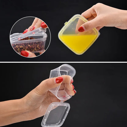 100pcs High Quality Transparent Disposable Pudding Cup Takeaway