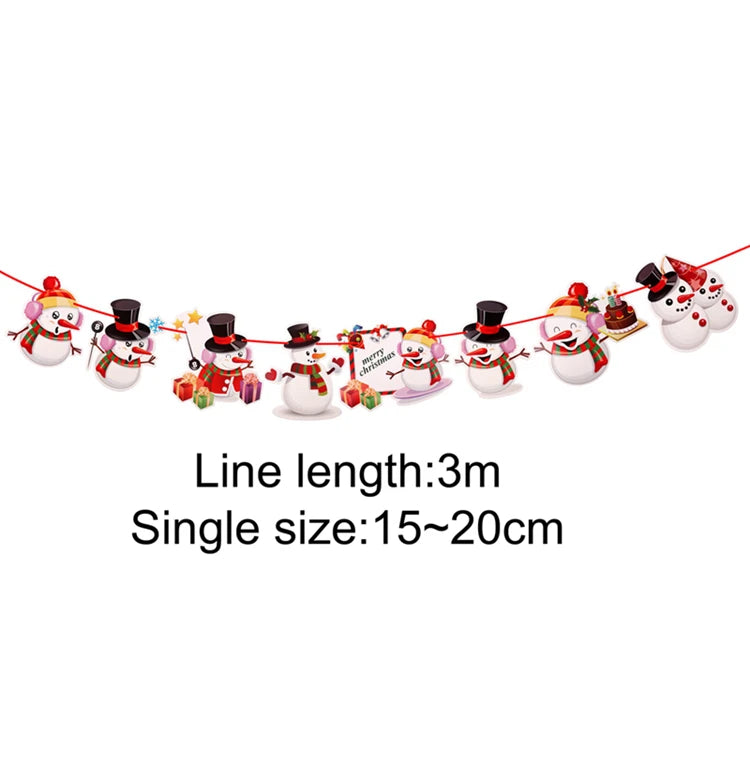 Christmas Banner Merry Christmas Decor for Home Garland