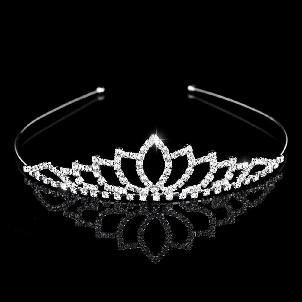 Bridal Crystal Tiaras and Crowns Headband Kid Flower Girls Bridesmaid