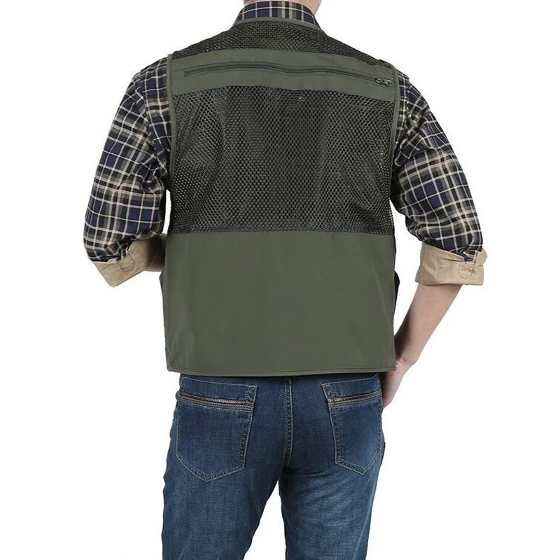 Outdoor Summer Tactical Fishing Vest Jackets Safari Sleeveless Jackets