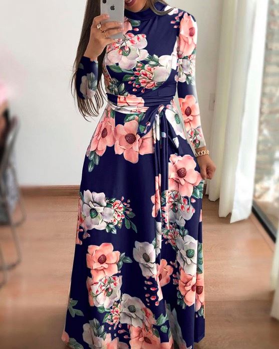 Oversize Casual Women Summer Dress Print Robe Femme Vestidos