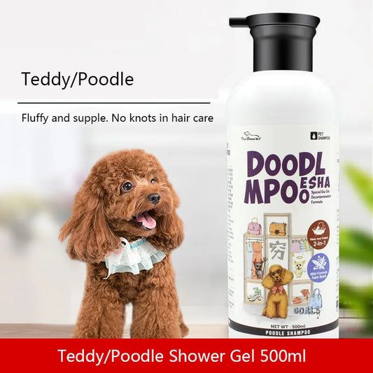 Poodle Shower Gel Red Brown Gray Black Special Poodle Pet Puppy Bath Supplies