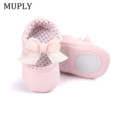 Baby Shoes for Newborn Baby Girls Princess Shoes PU Leather