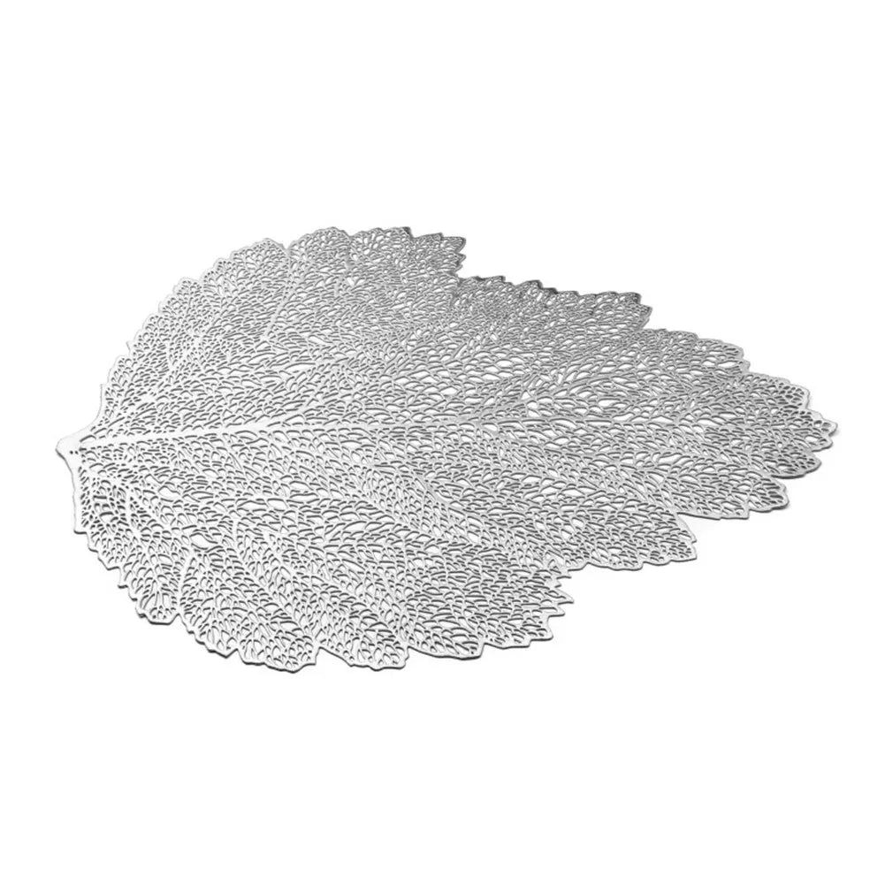 Placemat for Dining Table Coasters Lotus Leaf Palm Leaf Simulation Plant