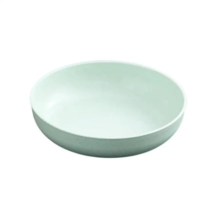 Tableware Round Shape Wheat Fiber Flat Plastic Plates Kitchen Utensils