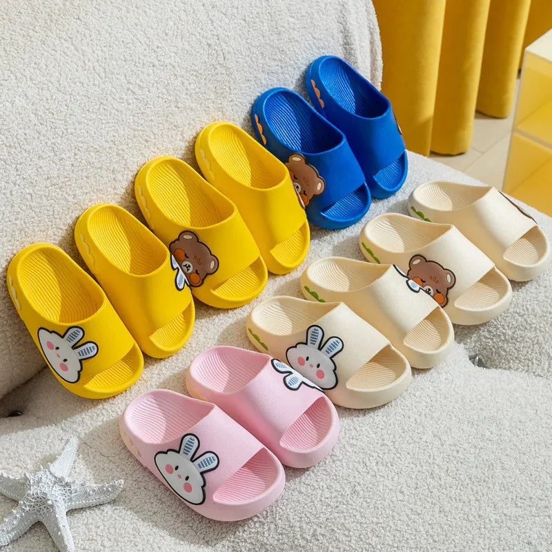 Kids Slippers for Boys Girls Cartoon Shoes Summer Toddler Flip Flops Baby