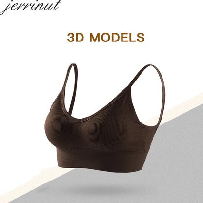 Jerrinut Sexy Bra Underwear Bas for Women Bralette Seamless Padded Bra