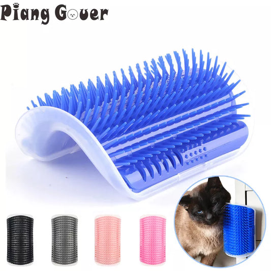 Corner Pet Brush Comb Play Cat Toy Plastic Scratch Bristles Arch Massager