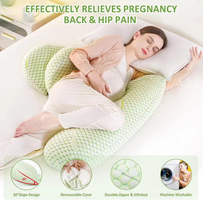 Pregnant Pillow Women Sleeping Support Pillow Cotton U Shape