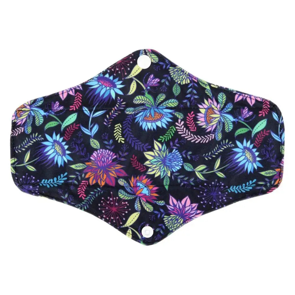 1 LONG Panty Liner Reusable Washable CHARCOAL Cloth Pad Menstrual Maternity Pad