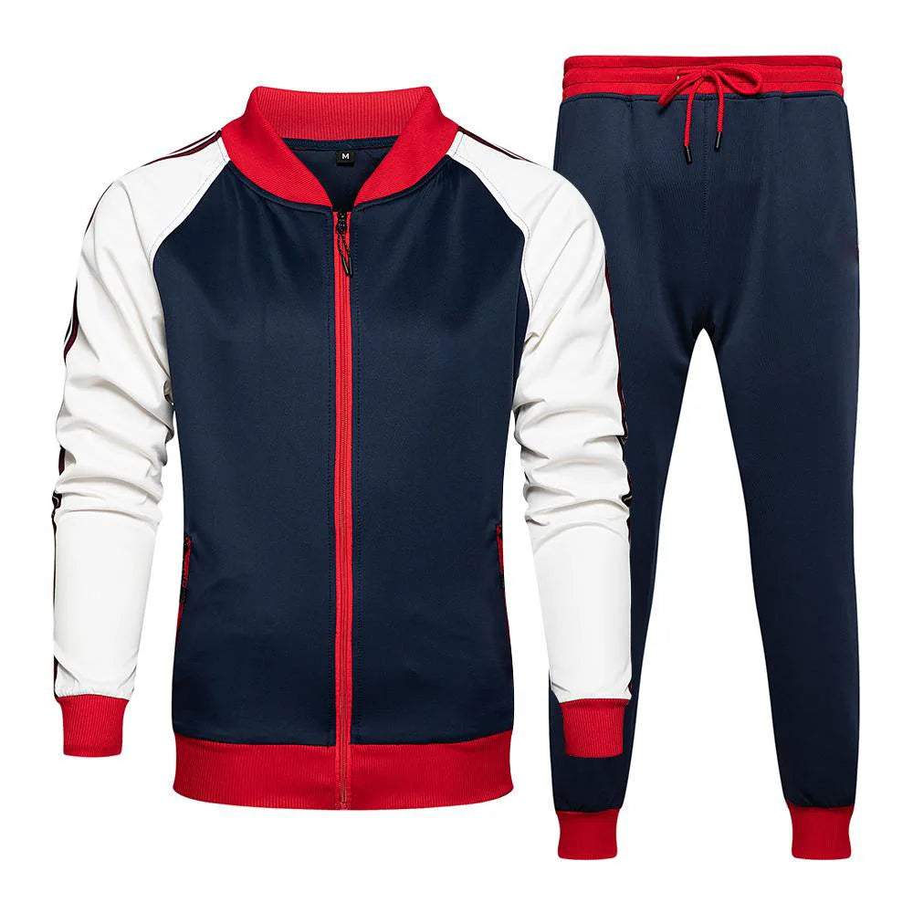 Wholesale 2022 Custom Logo Male Training Wear Sweatsuit 2 Piece Pants Sets