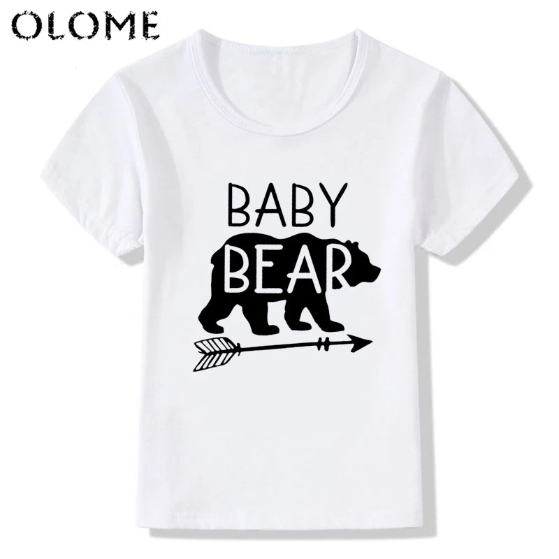 Mama Bear Baby Bear Matching Shirts Mommy and Me T Shirts Women Son Daughter