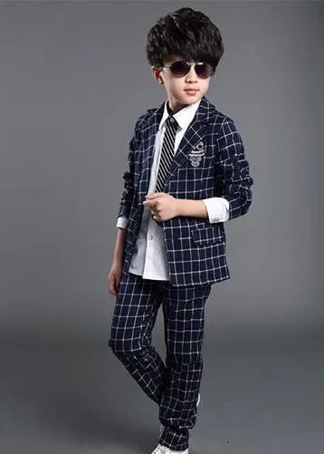 Elegant New Boys Formal Suits for Weddings Brand England Style 6-14t Man Child