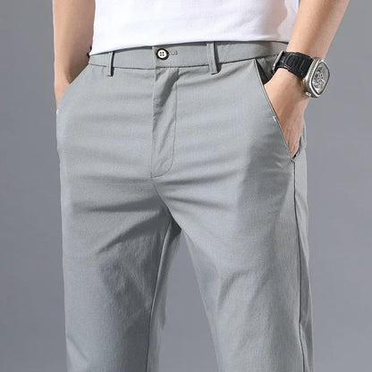 2022 Men's Thin Pants Solid Color Pants Smart Casual Business