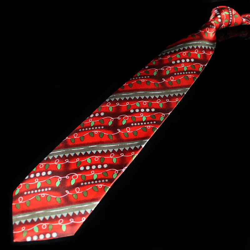 Novelty Design Christmas Ties Red Good Quality Printed Necktie Halloween