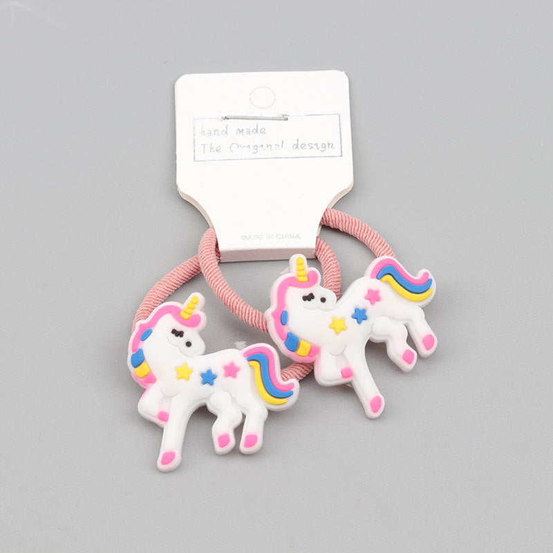 Cute Small Animal Silicone Unicorn Hair Band Rubber Band High Elastic