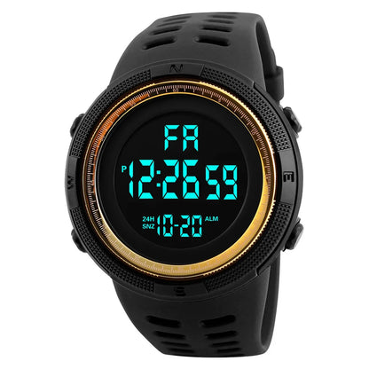 Men Sport Watch Multifunction Military Sports Watch Waterproof Electronic Watch