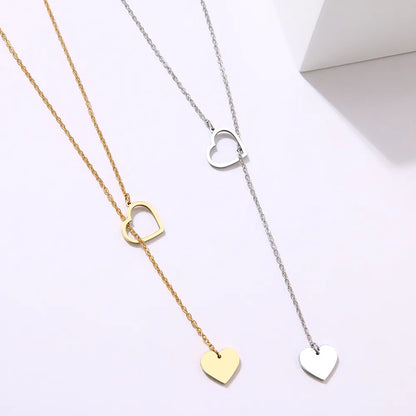 CACANA Long Pendant Heart-Shaped Necklaces Pendants for Women