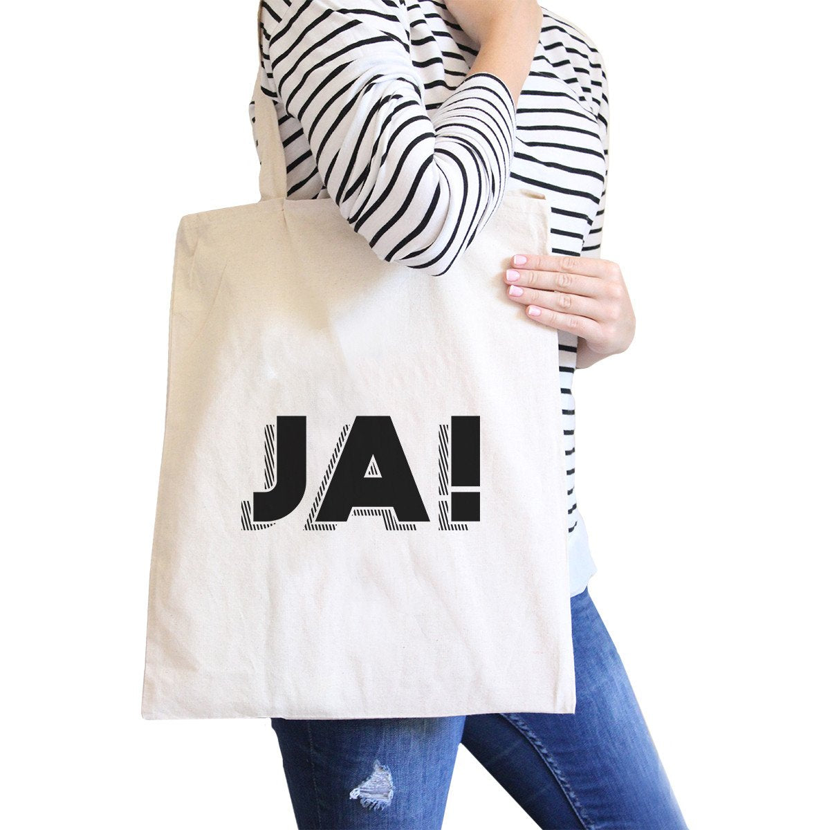 Ja! Natural Canvas Bag Canvas Tote Bags Gifts Ideas for Friends