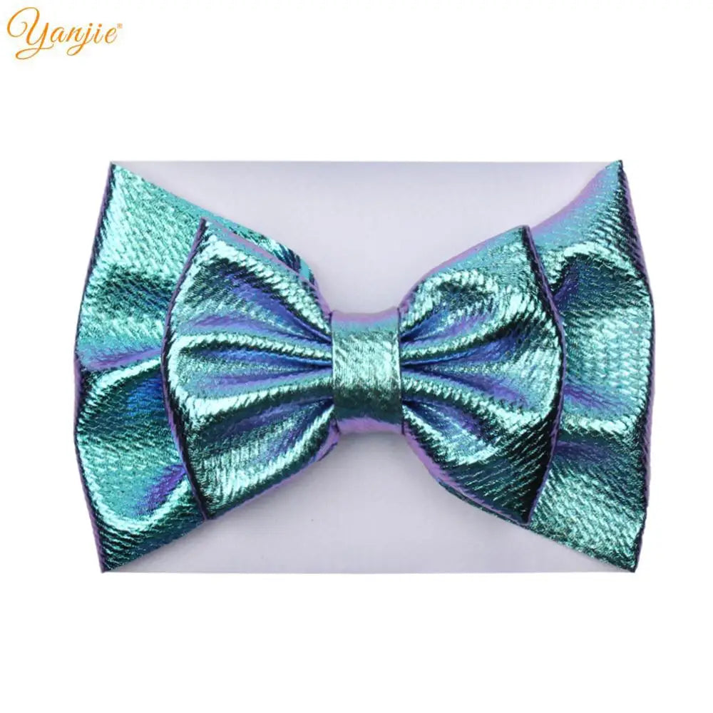 YANJIE 2023 New Turban Fashion 5'' Hair Bows Headband