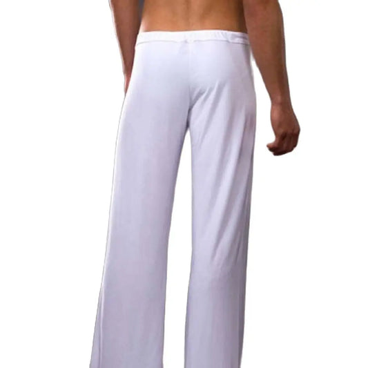 Yoga Ice Silk Thin Low-Waist Breathable Men's Mesh Sleep Pants Household