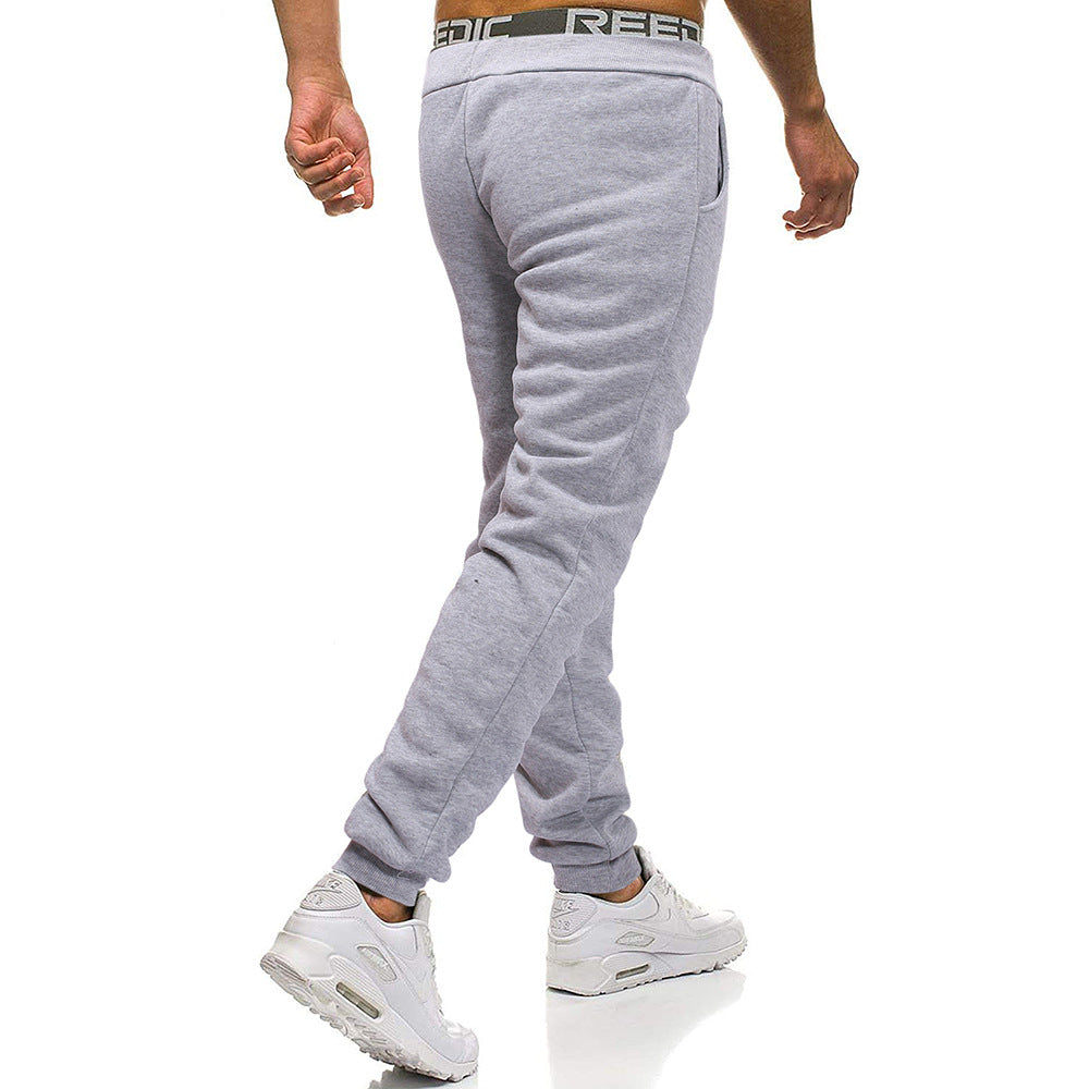 Men's Casual Jogger Sweatpants Basic Fleece Marled Jogger Pant Elastic Waist