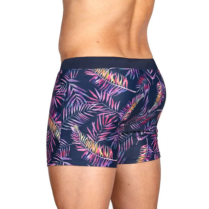 UXH Brand Men's Swimming Trunks Zipper Sexy High Quality Beach Short Swimwear