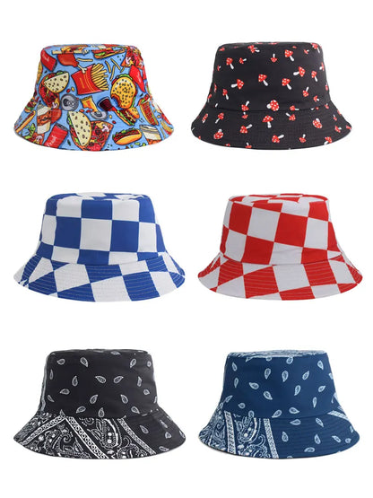 Summer Fisherman Women's Bucket Hat Men Reversible Hats