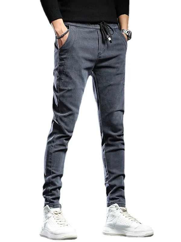 Spring Summer Black Gray Cargo Jeans Men Streetwear Denim Jogger Baggy Pants Men