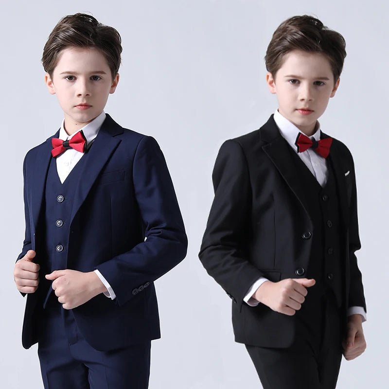 Formal Boys Dress Suit Flower Spring Autumn Child Wedding Party