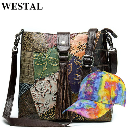 WESTAL Women's Shoulder Bags for Women Genuine Leather Designer Bag 2021 Women