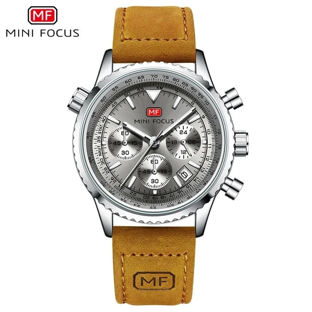 MINI FOCUS 0463G Fashion Sports Watch for Men Luxury Multifunction Quartz