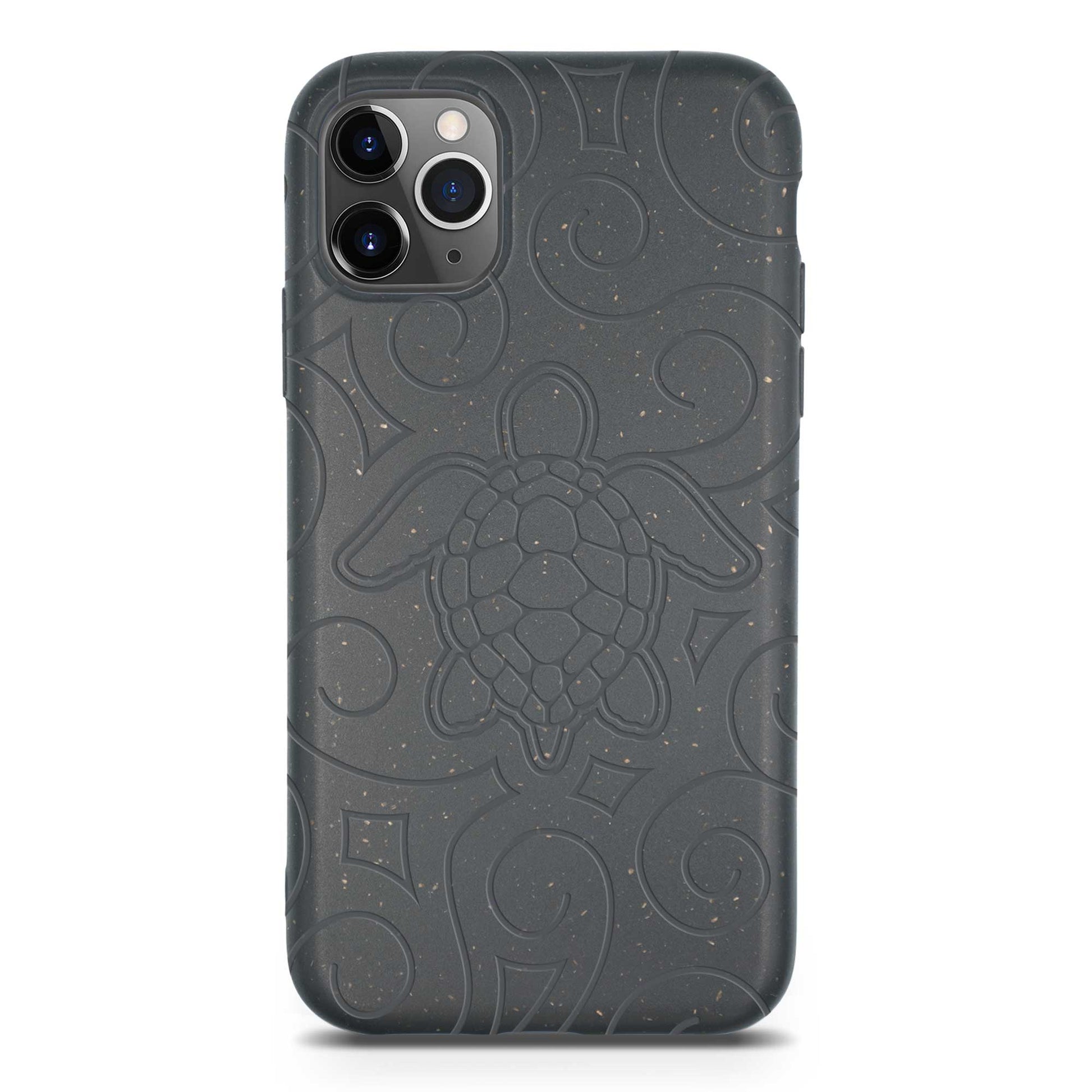 Ocean Turtle -  Biodegradable Phone Case - Ocean Blue and Black