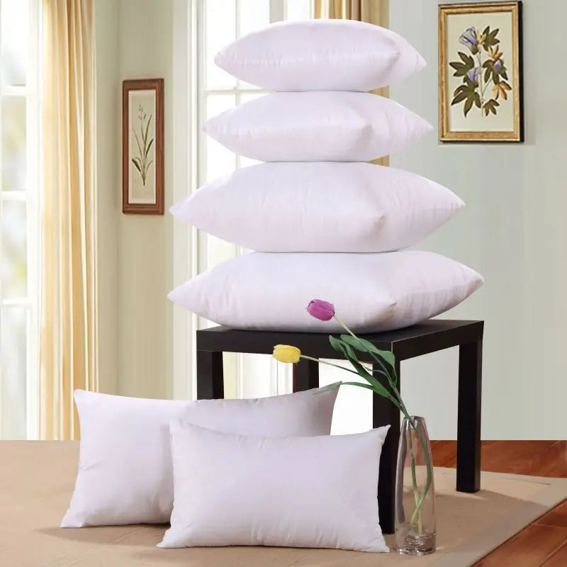 White Home Cushion Inner Filling Cotton-Padded Pillow Core for Sofa Car Cushion