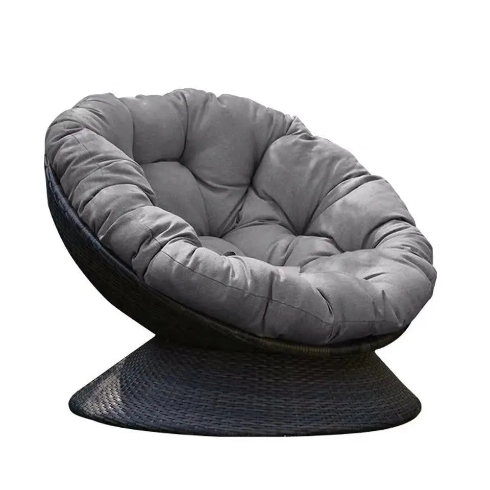 Outdoor Sofa, Rattan Chair, Circular Rotatable Leisure Single Sofa,