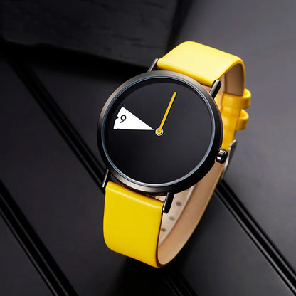 Sinobi Hot Women Watch Creative Wristwatch Ladies Watch Rotate Yellow