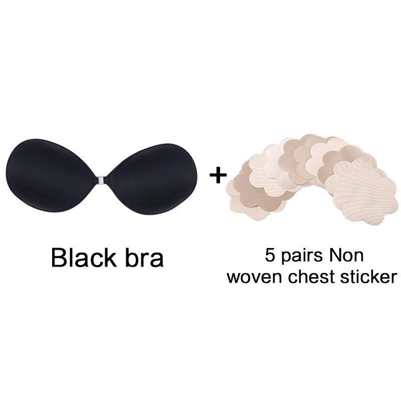 Silicone Bra Invisible Women Lady Nipple Cover