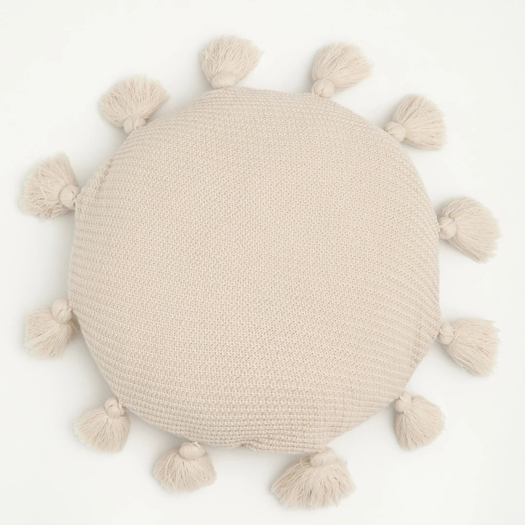 REGINA Cute Tassel Soft Round Seat Cushion Fluffy Kawaii Home Decor Cotton Bed