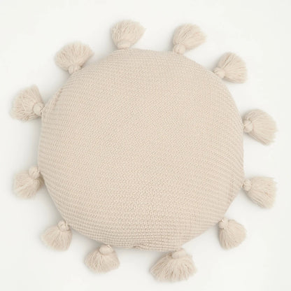 REGINA Cute Tassel Soft Round Seat Cushion Fluffy Kawaii Home Decor Cotton Bed