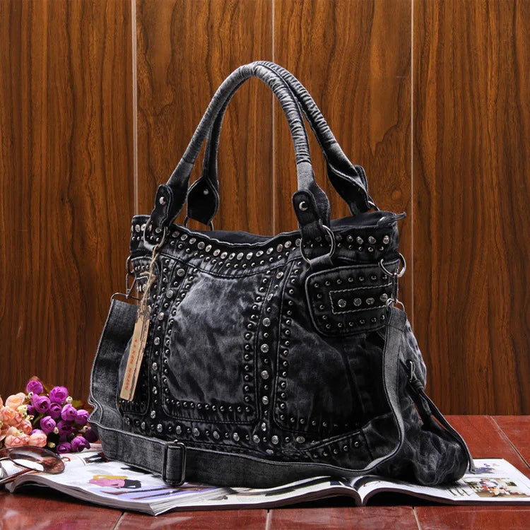 Vintage Design Fashion Denim Women Bag Jeans Shoulder Bags Girls Handbags