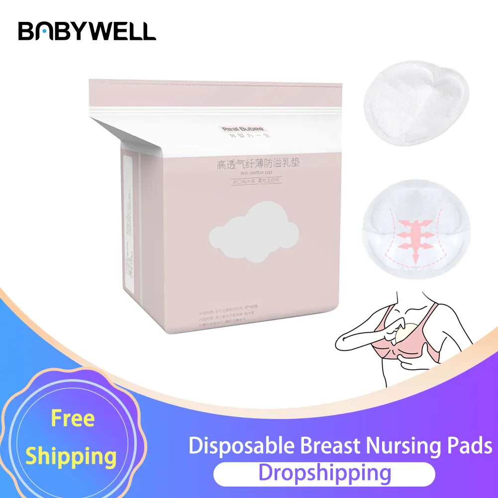 Babywell 100pcs Disposable Breast Nursing Pads Breathable Slim Super Breast Pad