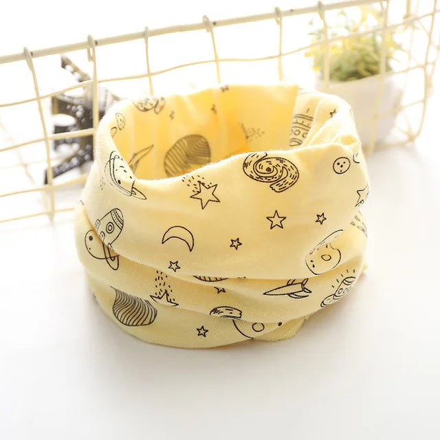 Kpop Children's Ring Scarves Cotton Warm Winter Scarf