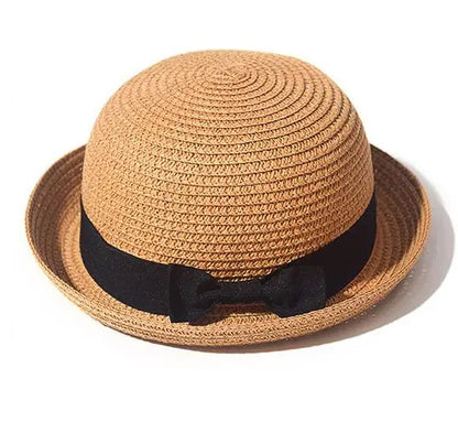 COKK Panama Hat Simple Summer Beach Hat Female Casual Girls